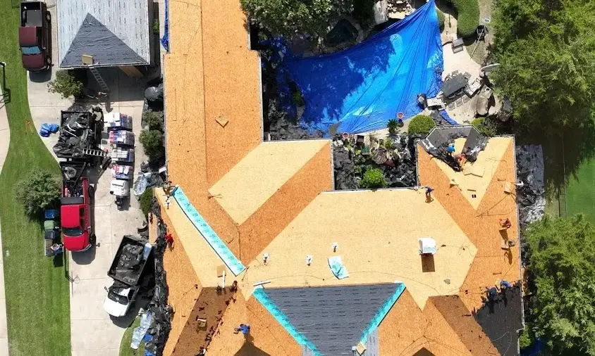 Professional Roof Repair being performed in San Marcos